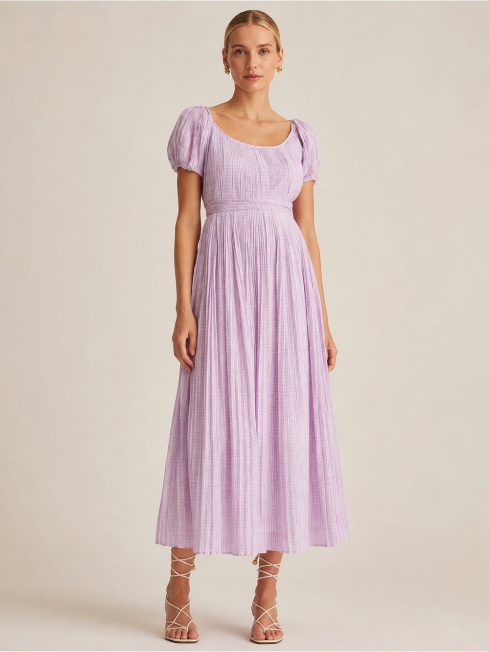NWT Tory Burch Dress 8 Pleated Cotton Silk